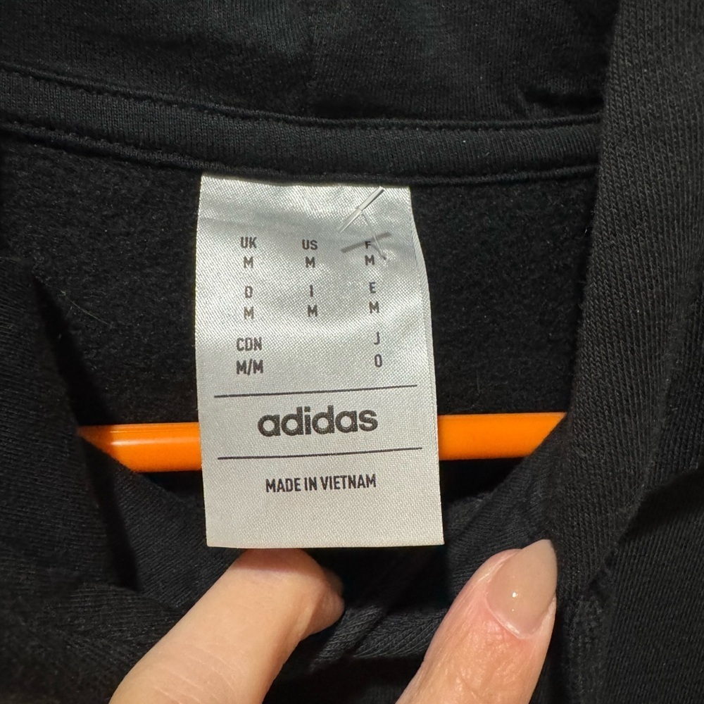 Adidas Black and White Logo Hoodie - Picture 3 of 4